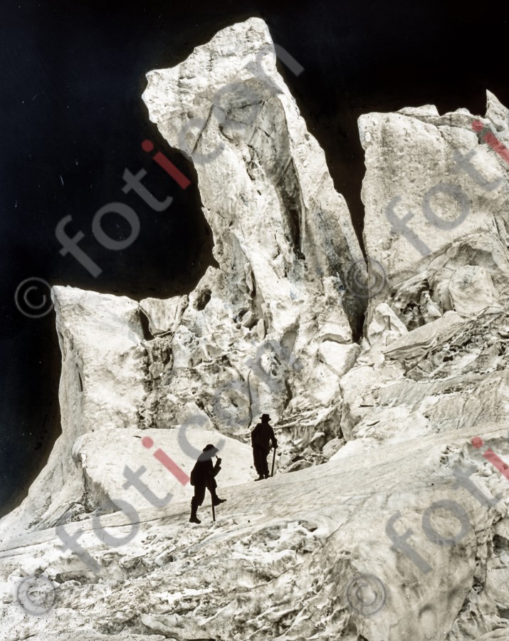 Eisturm des Bossons-Gletschers ; Ice Tower of the Bossons glacier - Foto simon-73-043.jpg | foticon.de - Bilddatenbank für Motive aus Geschichte und Kultur